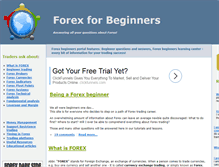 Tablet Screenshot of forexbeginners.net